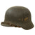 Original German WWII Army Heer M40 Single Decal Textured Paint Steel Helmet with 56cm Liner & Chinstrap - Q64 Original Items