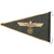Original German WWII Army Heer Officer Rigid Vehicle Staff Car Pennant Flag with End Fittings - 7 ⅝" x 12 ½" Original Items