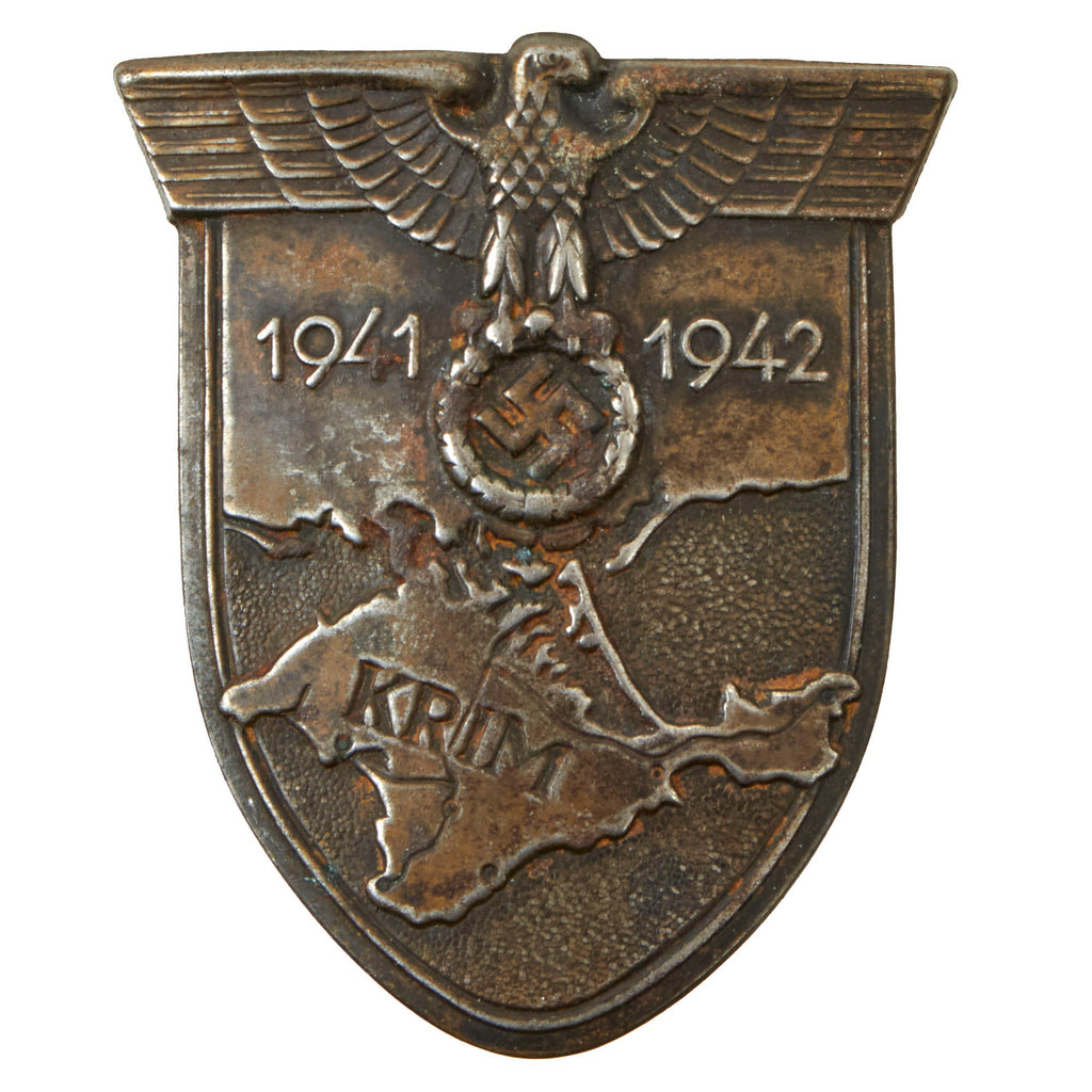Original German WWII Heer Army Crimea Krim Shield Decoration - Krimschild Original Items