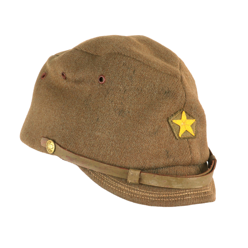Original Japanese WWII Imperial Japanese Army Enlisted Men's Wool Forage Cap Original Items