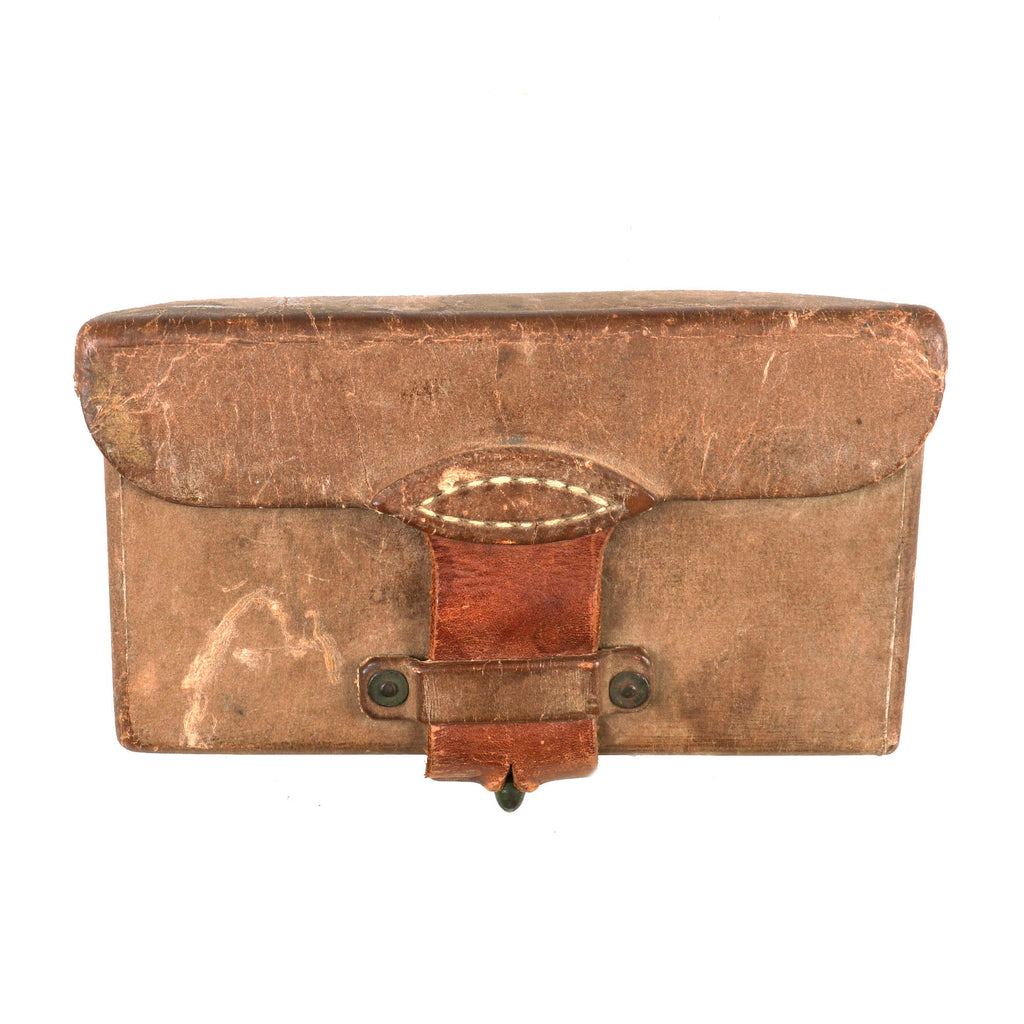 Original Japanese WWII Late War Rubberized Canvas Jungle Arisaka Ammunition Pouch Original Items