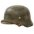 Original German WWII Extra Large Army Heer M35 Double Decal Helmet with 1939 Dated 61cm Liner & Chinstrap - NS68 Original Items