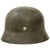 Original German WWII Extra Large Army Heer M35 Double Decal Helmet with 1939 Dated 61cm Liner & Chinstrap - NS68 Original Items