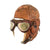 Original Japanese WWII 1941 Dated Leather Winter Flying Helmet with Pilot Goggles Original Items