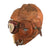 Original Japanese WWII 1941 Dated Leather Winter Flying Helmet with Pilot Goggles Original Items
