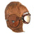 Original Japanese WWII 1941 Dated Leather Winter Flying Helmet with Pilot Goggles Original Items