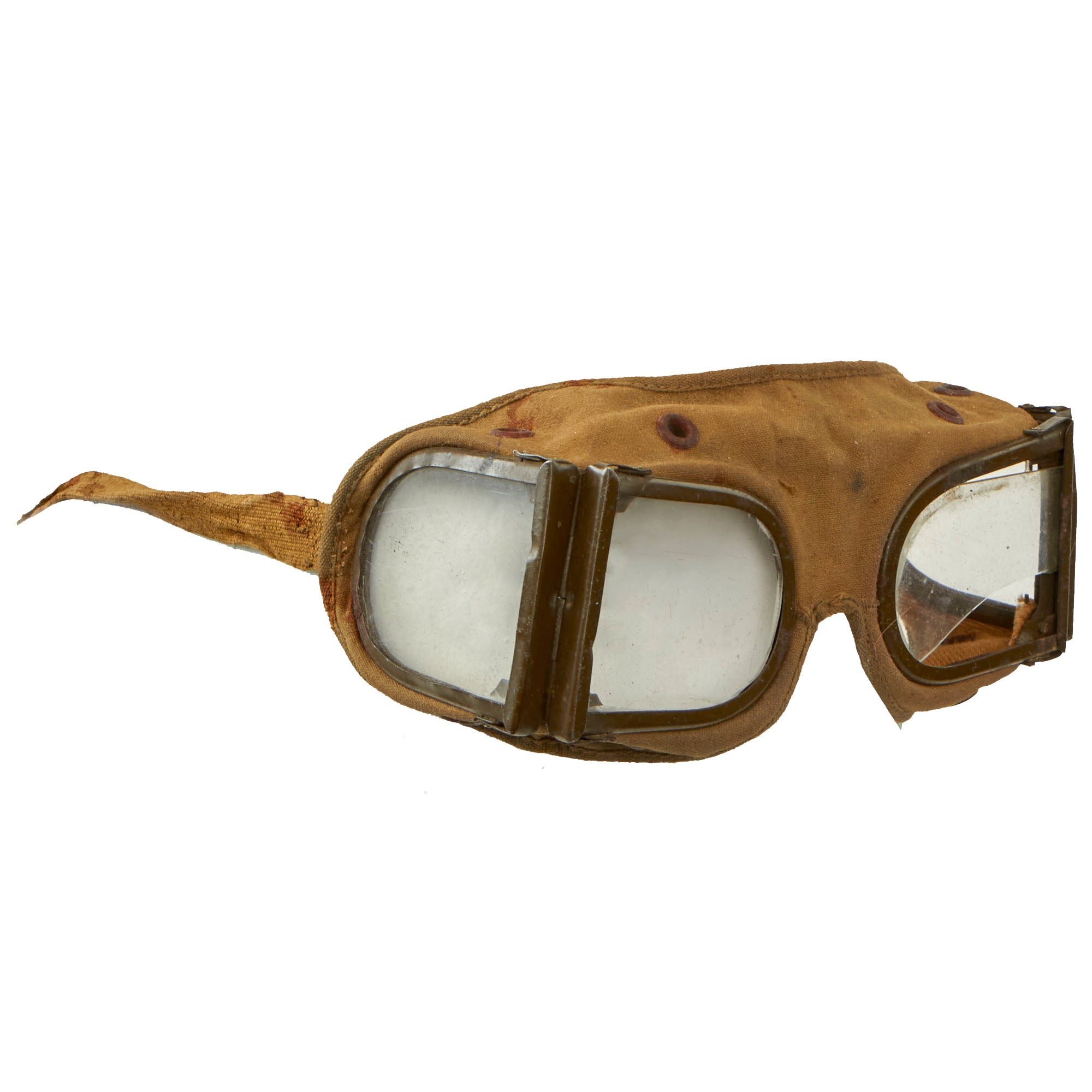 Original Imperial Japanese WWII Type 5 Dust Proof Folding Goggles – International Military Antiques