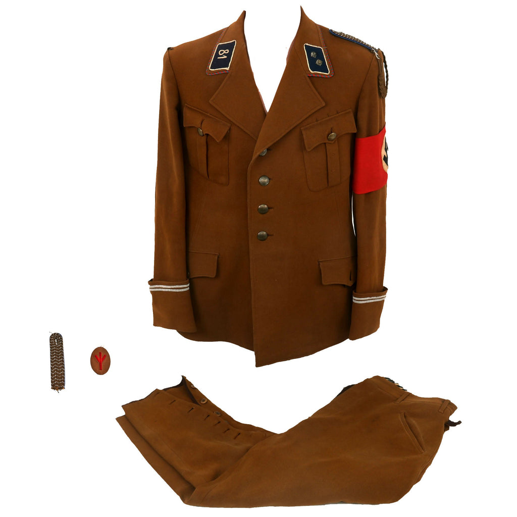 Original German WWII SA Hessen Group Medical SA-Truppführer Dienstrock Service Tunic with Breeches & Armband Original Items