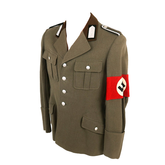 Original German WWII Reichsarbeitsdienst RAD Labor Service Unterfeldmeister NCO's Uniform Tunic with Armband Original Items