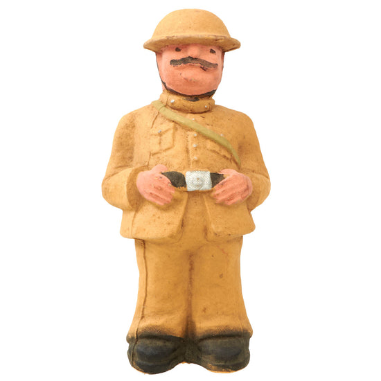 Original British WWII Home Front Pressed Paper Cardboard Home Guard Figure - 12 Inches Original Items