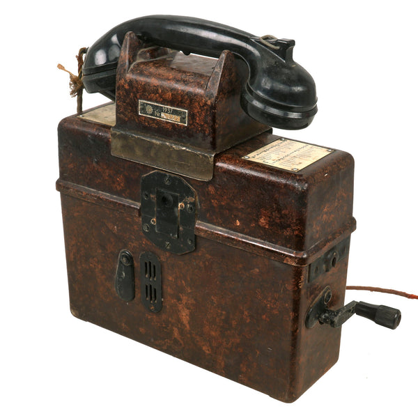 Original German WWII Wehrmacht Model FF33 Field Telephone Dated by Ver ...
