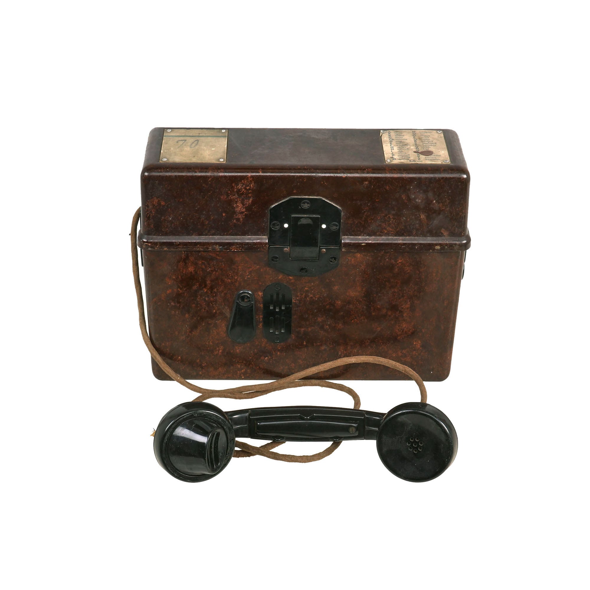 Original German WWII Wehrmacht Model FF33 Field Telephone by SF