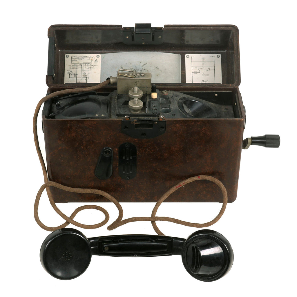 Original German WWII Wehrmacht Model FF33 Field Telephone by SF Dated 1939 - Feldfernsprecher 33 Original Items