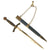Original German WWII Early 1st Model Luftwaffe Dagger by SMF with Scabbard & Belt Hanger Original Items