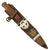 Original German WWI Trench Fighting Knife by DEMAG with WWII USGI Decorated Leather Belt Sheath Original Items