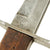 Original German WWI Trench Fighting Knife by DEMAG with WWII USGI Decorated Leather Belt Sheath Original Items