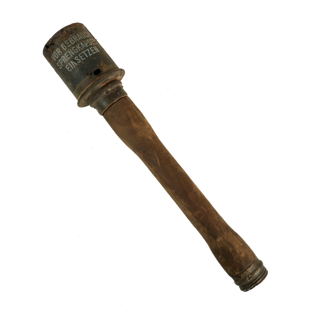Original German Weimar Republic Pre WWII Relic M24 Inert Stick Grenade Stielhandgranate by Richard Rinker - Dated 1939 Original Items
