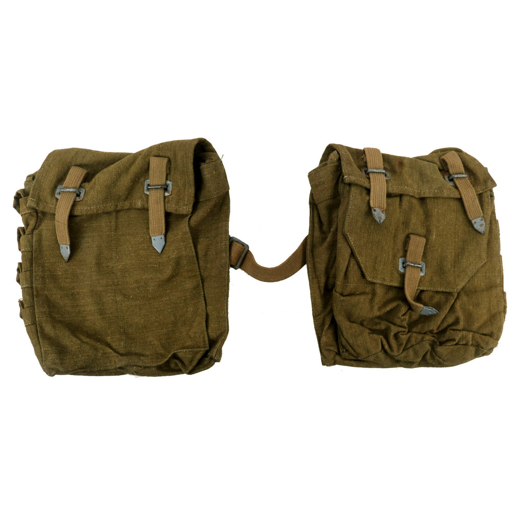 Original German WWII Pioneer Combat Engineer Assault Pack Side Pouch Set - Pioniersturmgepäck New Made Items