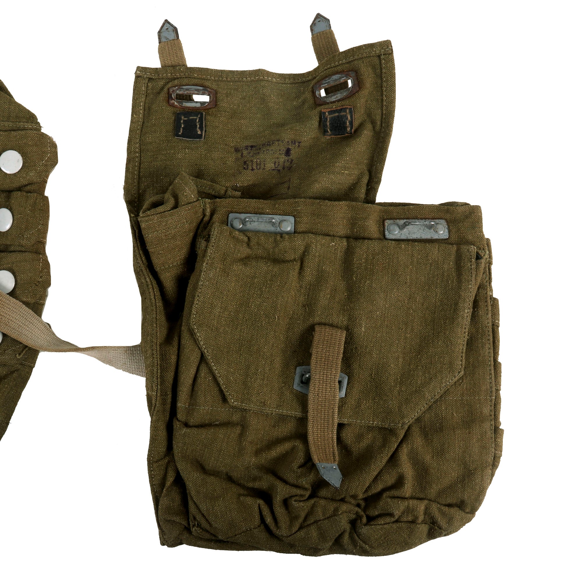 Original German WWII Pioneer Combat Engineer Assault Pack Side