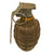 Original U.S. WWII Inert MkII Pineapple Grenade with Yellow Ring with M6A3 Fuze Original Items