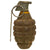 Original U.S. WWII Inert MkII Pineapple Grenade with Yellow Ring with M6A3 Fuze Original Items