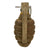 Original U.S. WWII Inert MkII Pineapple Grenade with Yellow Ring with M6A3 Fuze Original Items
