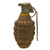 Original U.S. WWII Inert MkII Pineapple Grenade with Yellow Ring with M6A3 Fuze Original Items