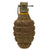 Original U.S. WWII Inert MkII Pineapple Grenade with Yellow Ring with M6A3 Fuze Original Items