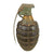 Original U.S. WWII Inert MkII Pineapple Grenade with Yellow Ring with M6A3 Fuze Original Items