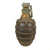 Original U.S. WWII Inert MkII Pineapple Grenade with Yellow Ring with M6A3 Fuze Original Items