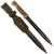 Original German Pre-WWII 98k Bayonet by E. & F. Hörster with 1935 dated Scabbard & 42nd Signal Battalion (42nd Jäger Division) Marked Leather Scabbard - Matching Serials Original Items