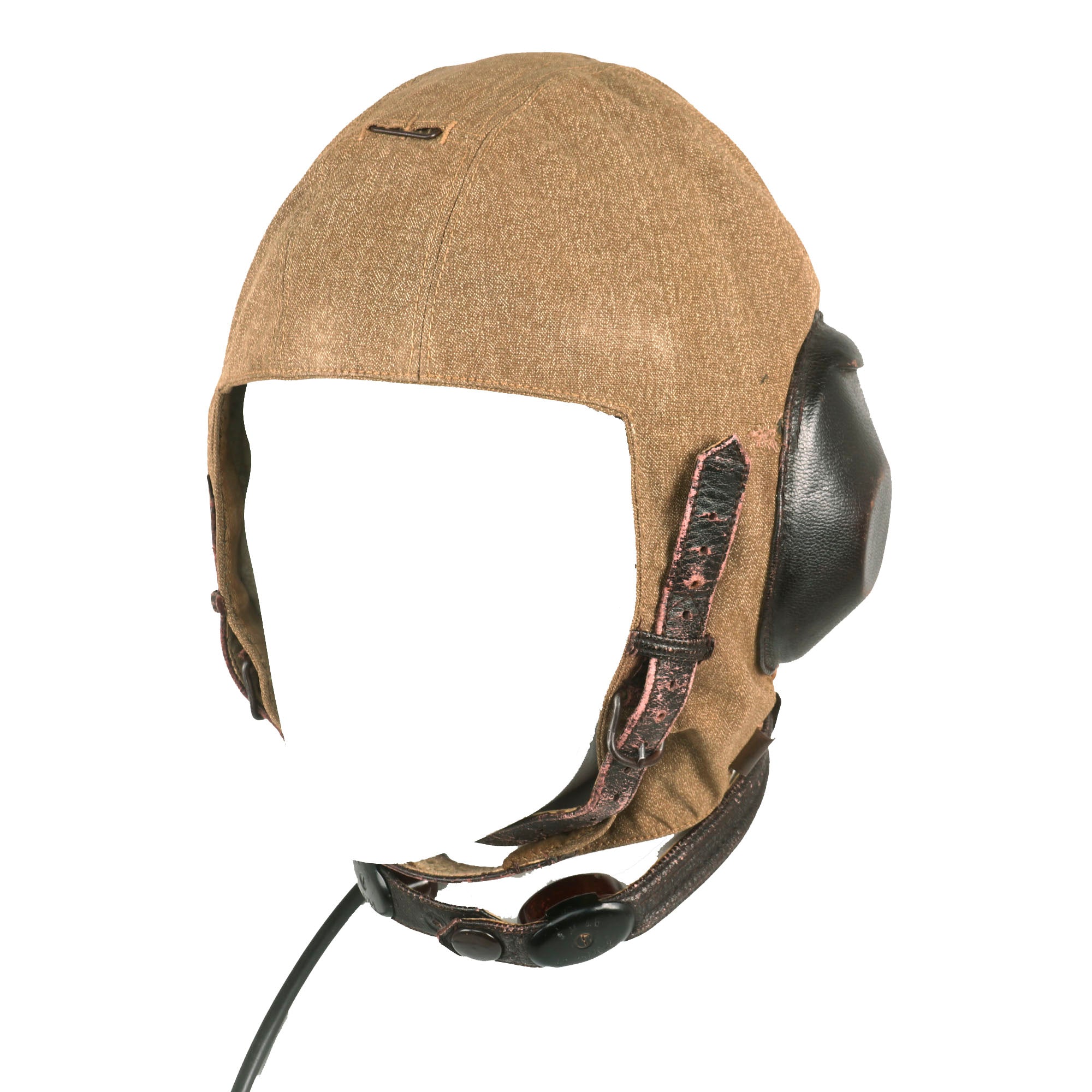 Original WWII German Luftwaffe LKp S101 Summer Pilot Flying Helmet wit – International Military Antiques