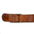 Original German Pre WWII Army Heer EM/NCO Brown Leather Belt with Pebbled Aluminum Buckle by Herman Knoller - dated 1939 Original Items