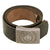 Original German WWII Heer Army EM/NCO Pebbled Aluminum Buckle with RZM and Maker Marked Leather Belt Original Items