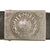 Original German WWII Heer Army EM/NCO Pebbled Aluminum Buckle with RZM and Maker Marked Leather Belt Original Items
