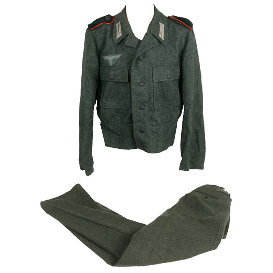 Original Rare German WWII Heer Army Don Cossack Foreign Volunteer M44 Field Grey Wool Uniform Tunic with Trousers Original Items