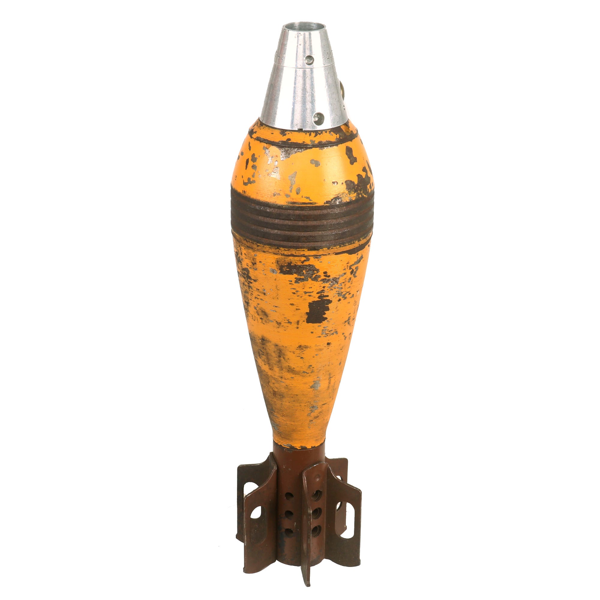 Pd Fuze Original U.S. WWII INERT 81mm M43A1 HE Mortar Round with M52 PD Fuze ...