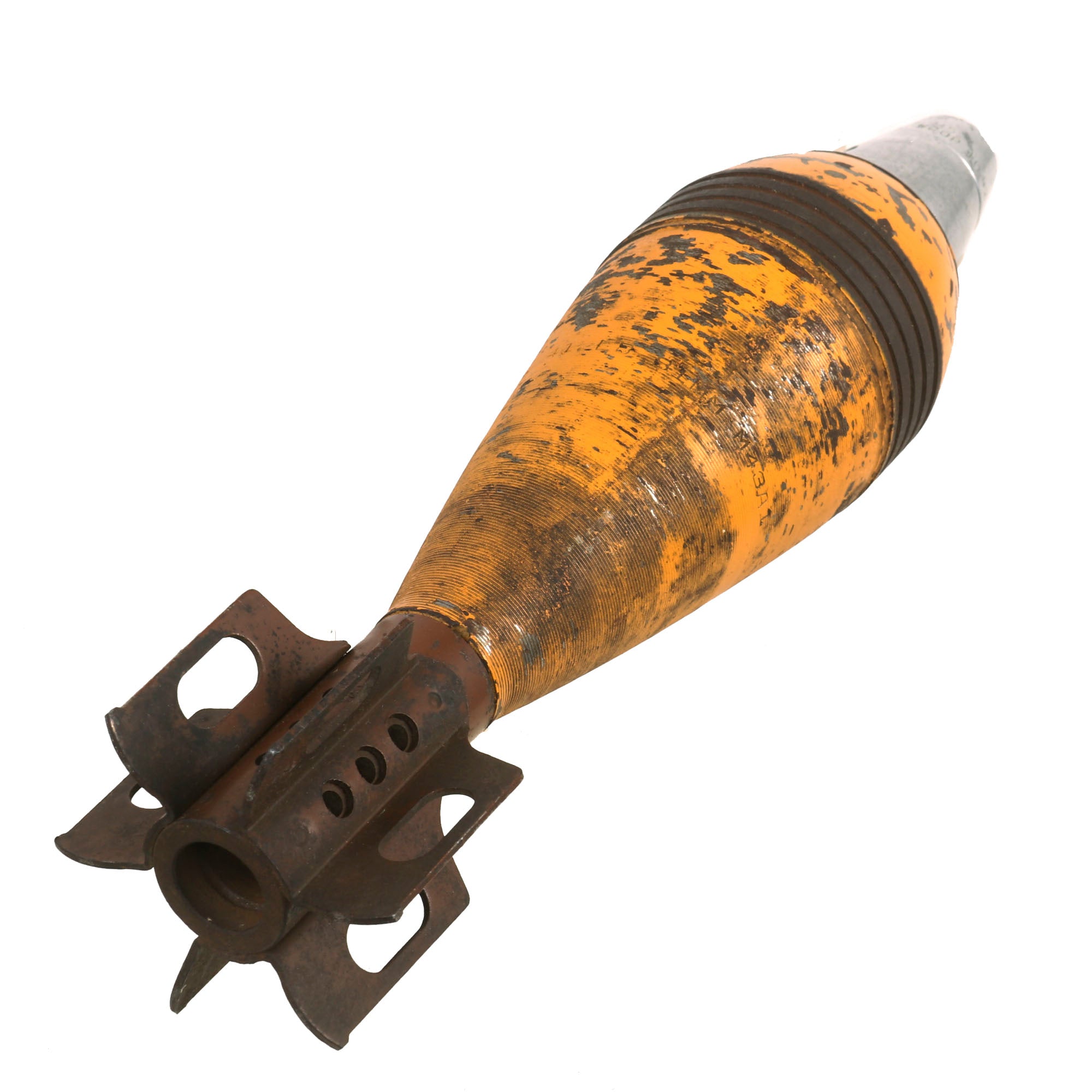 Pd Fuze Original U.S. WWII INERT 81mm M43A1 HE Mortar Round with M52 PD Fuze ...