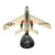Original U.S. Korean War / Vietnam War Era Republic F-84F Thunderstreak Complete Display Model With Original Wooden Case - Case Measures 20 ½” x 16” x 8” Original Items