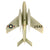 Original U.S. Korean War / Vietnam War Era Republic F-84F Thunderstreak Complete Display Model With Original Wooden Case - Case Measures 20 ½” x 16” x 8” Original Items