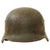 Original German WWII Ground Dug Army Heer M35 Double Decal Helmet Shell with Liner & Chinstrap - Size 60cm Shell Original Items