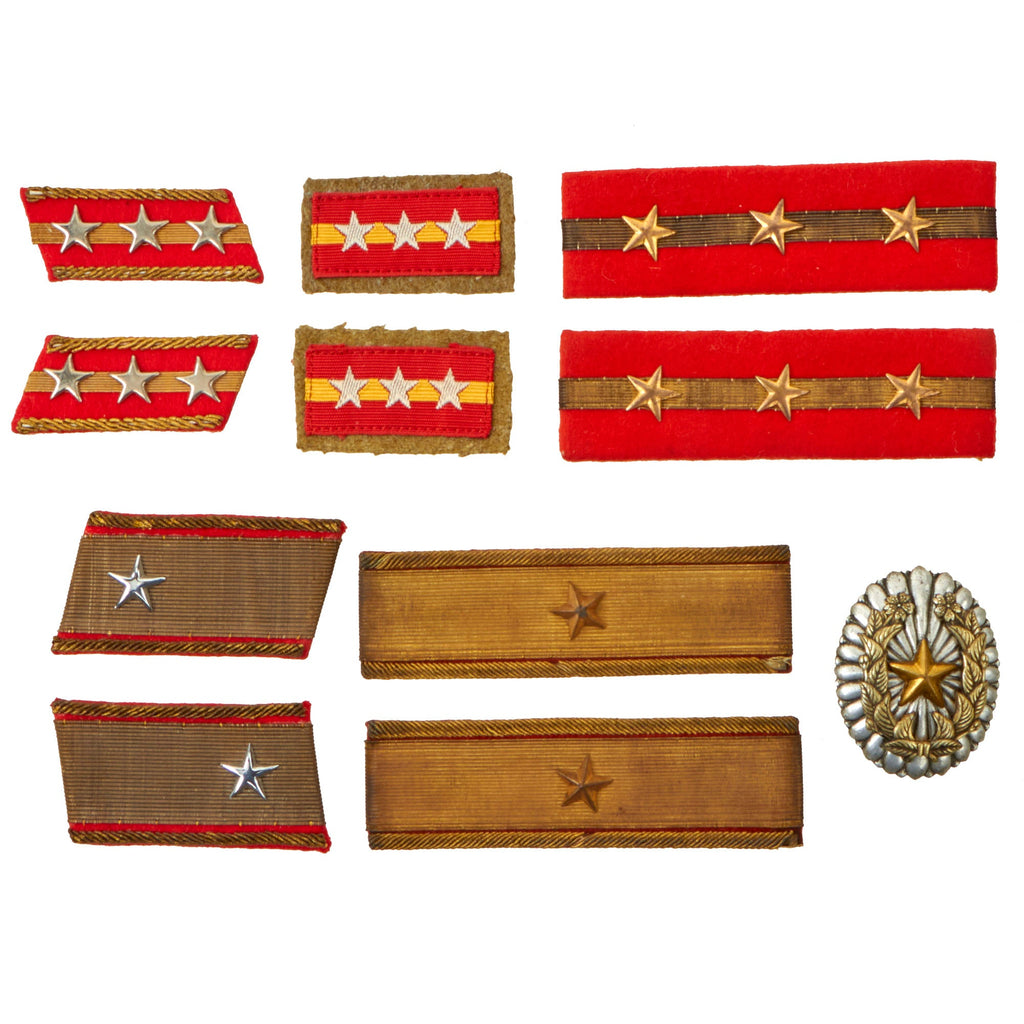 Original Japanese WWII Imperial Japanese Army Company Grade Commander’s Badge With Officer Rank Tabs - 11 Items Original Items