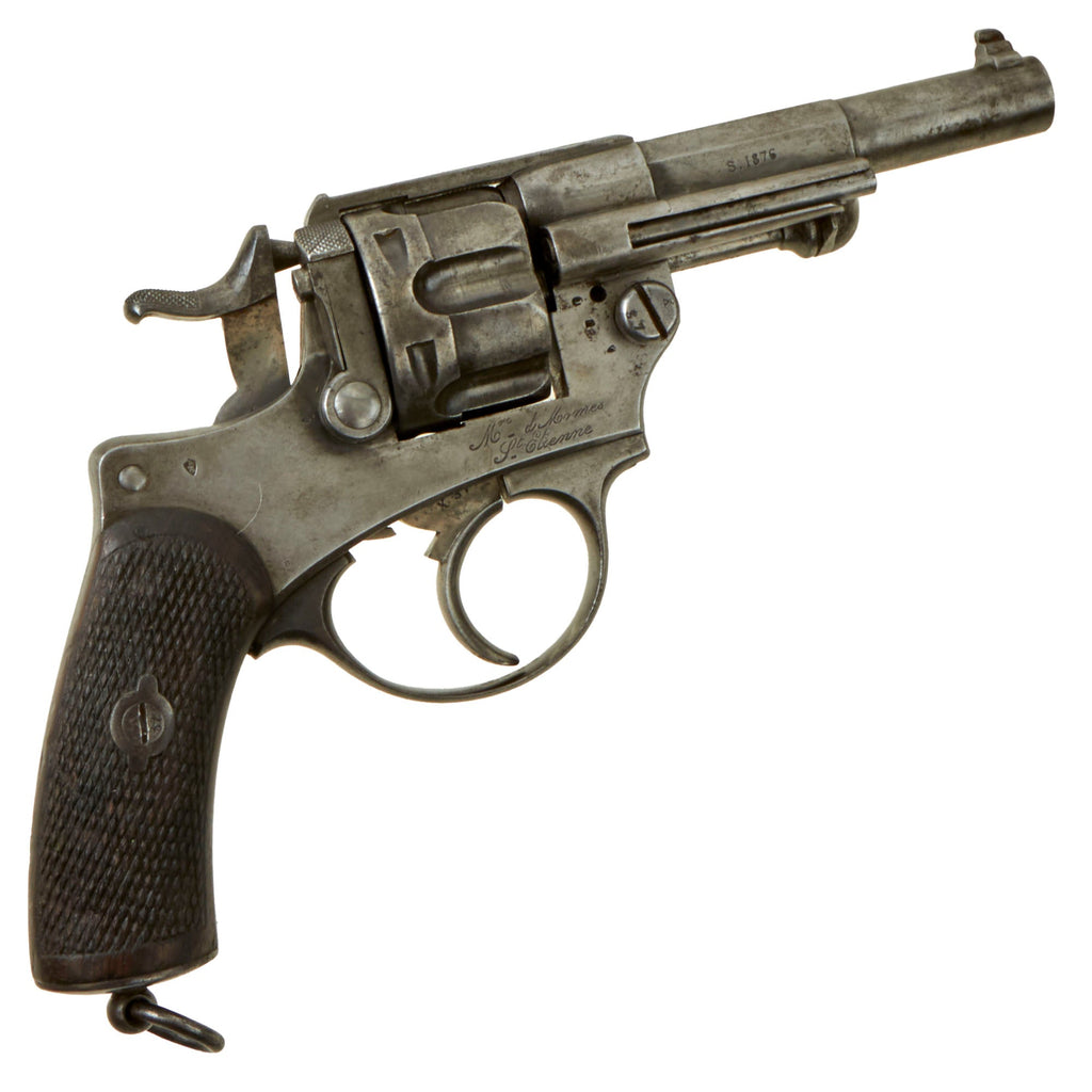 Original French MAS Modèle 1874 Chamelot-Delvigne 11mm Officer's Revolver dated 1876 - Serial N 4737 Original Items