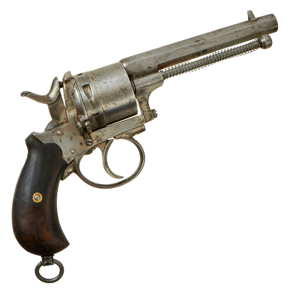 Original U.S. Civil War Era European Style 9mm Pinfire Double Action Revolver - circa 1860 Original Items