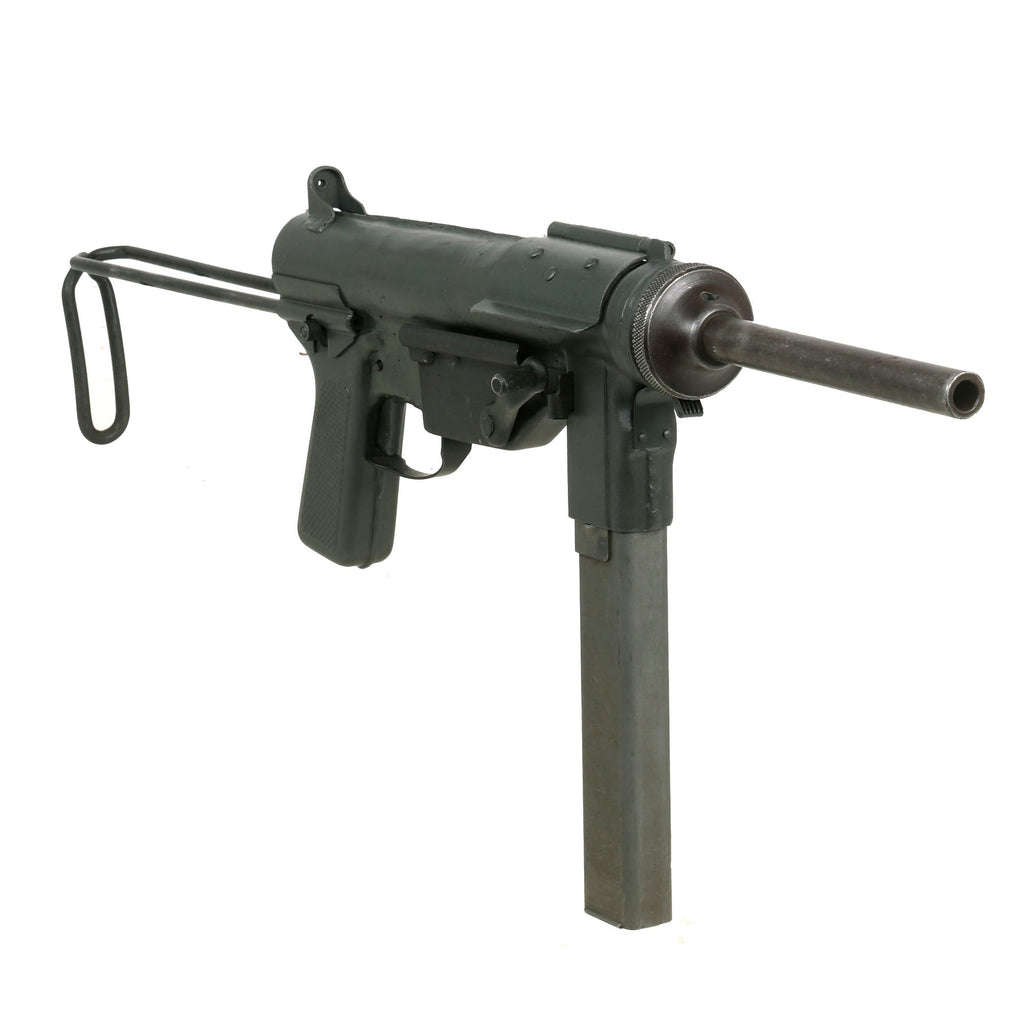 Original U.S. WWII M3 Grease Gun Display SMG by Guide Lamp Co. with Magazine - Serial 0233686 Original Items