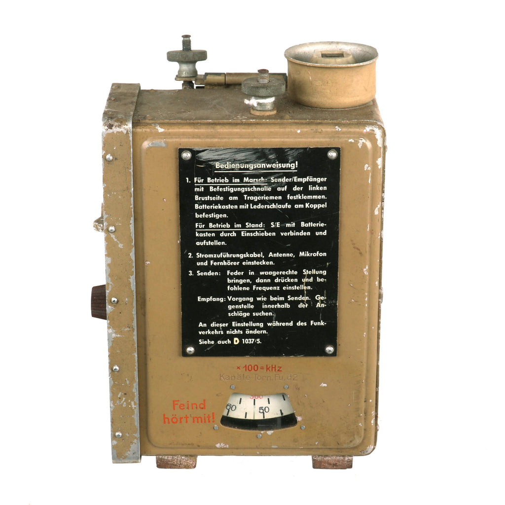 Original German WWII Kleinfunksprecher d - "Dorette" Radio Transceiver Original Items