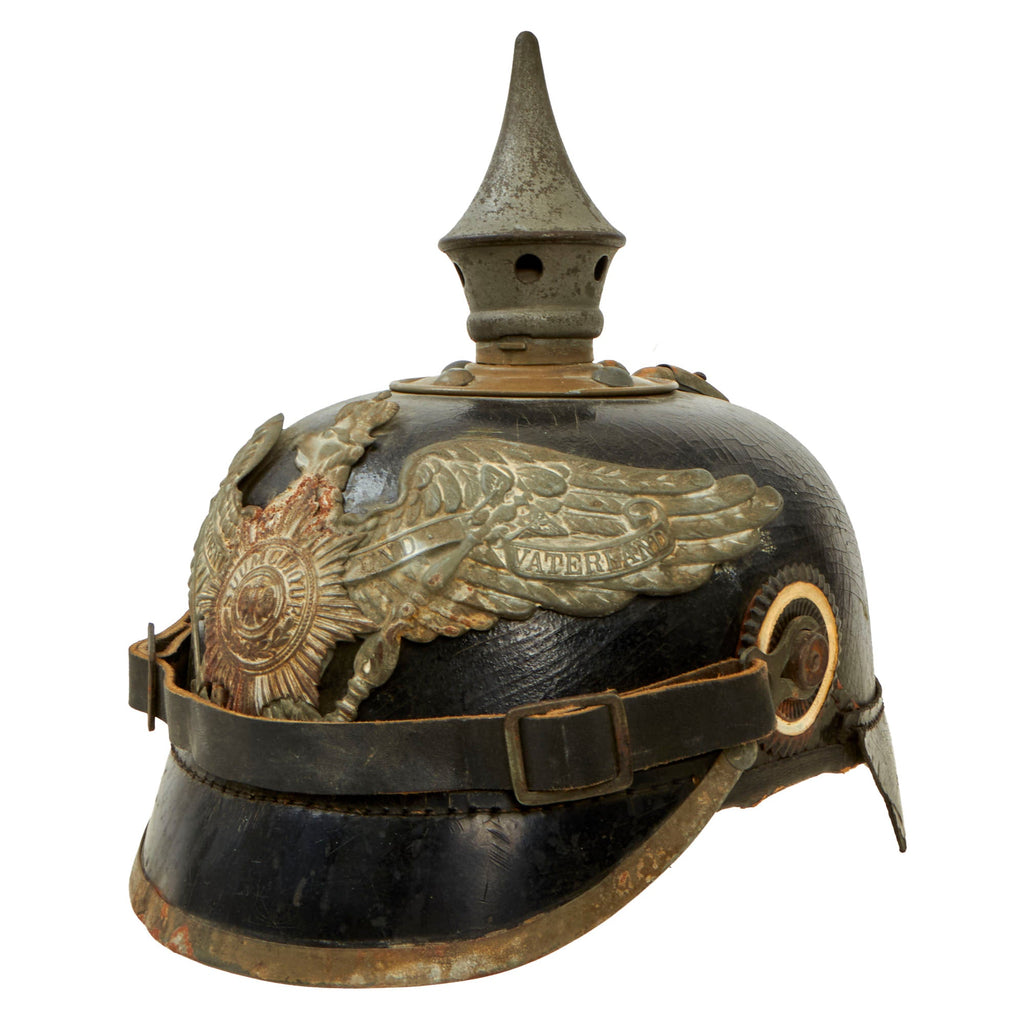 Original German Prussian M1915 Garde Infantry EM-NCO Pickelhaube Helmet Original Items