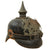 Original German WWI Kingdom of Württemberg M1915 Infantry EM/NCO Pickelhaube Spiked Helmet with Original Cockades & Depot Markings - Dated 1915 Original Items