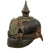 Original German WWI Kingdom of Württemberg M1915 Infantry EM/NCO Pickelhaube Spiked Helmet with Original Cockades & Depot Markings - Dated 1915 Original Items