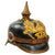Original German WWI Prussian M1895 Pickelhaube Spiked Helmet with Original Cockades and Chinstrap - Size 57 Original Items